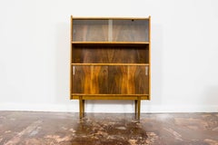 Mid Century Modern Walnut Display Cabinet from Bytomskie Fabryki Mebli 1960's