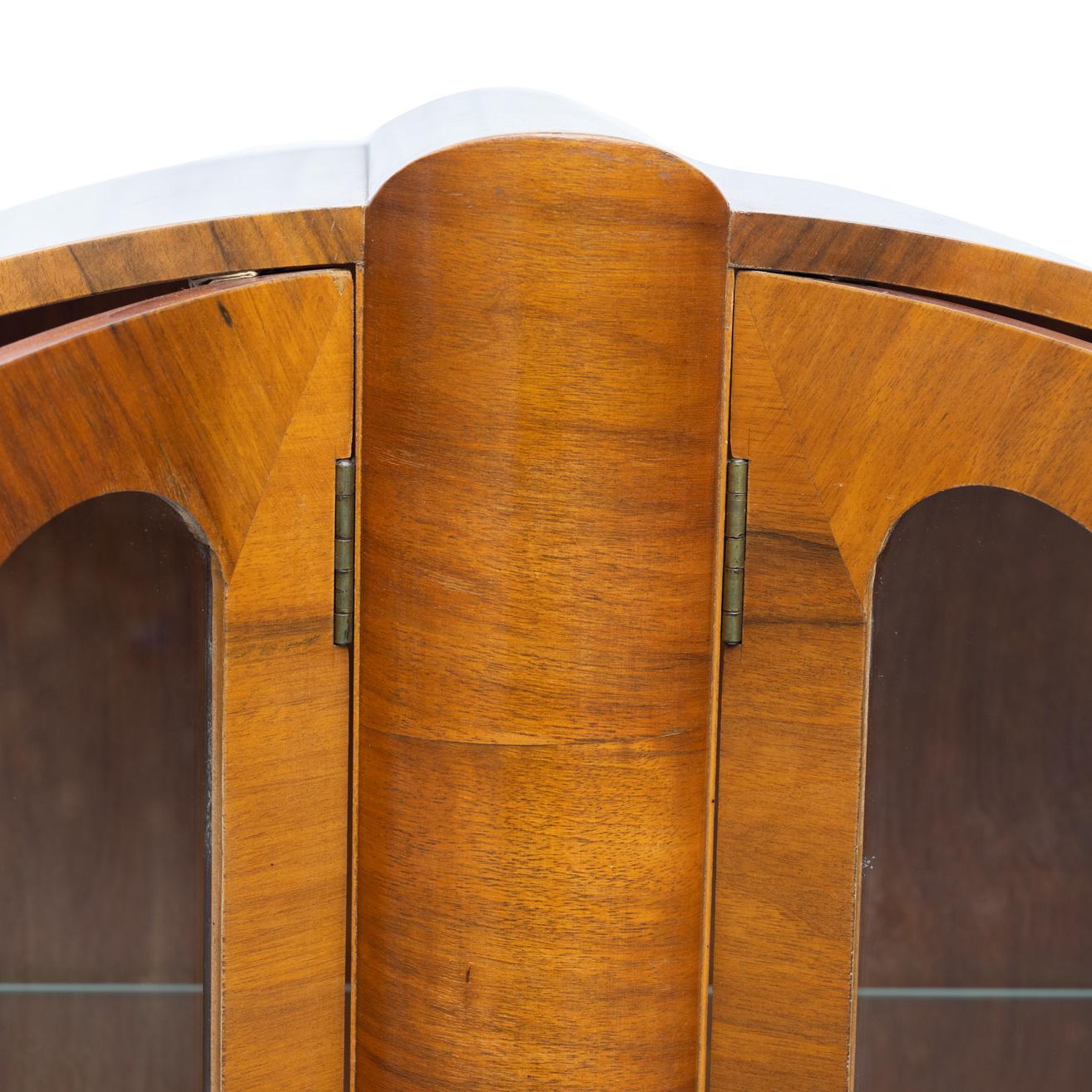 Mid-Century Modern Walnut Display Cabinet, English, 1960 1