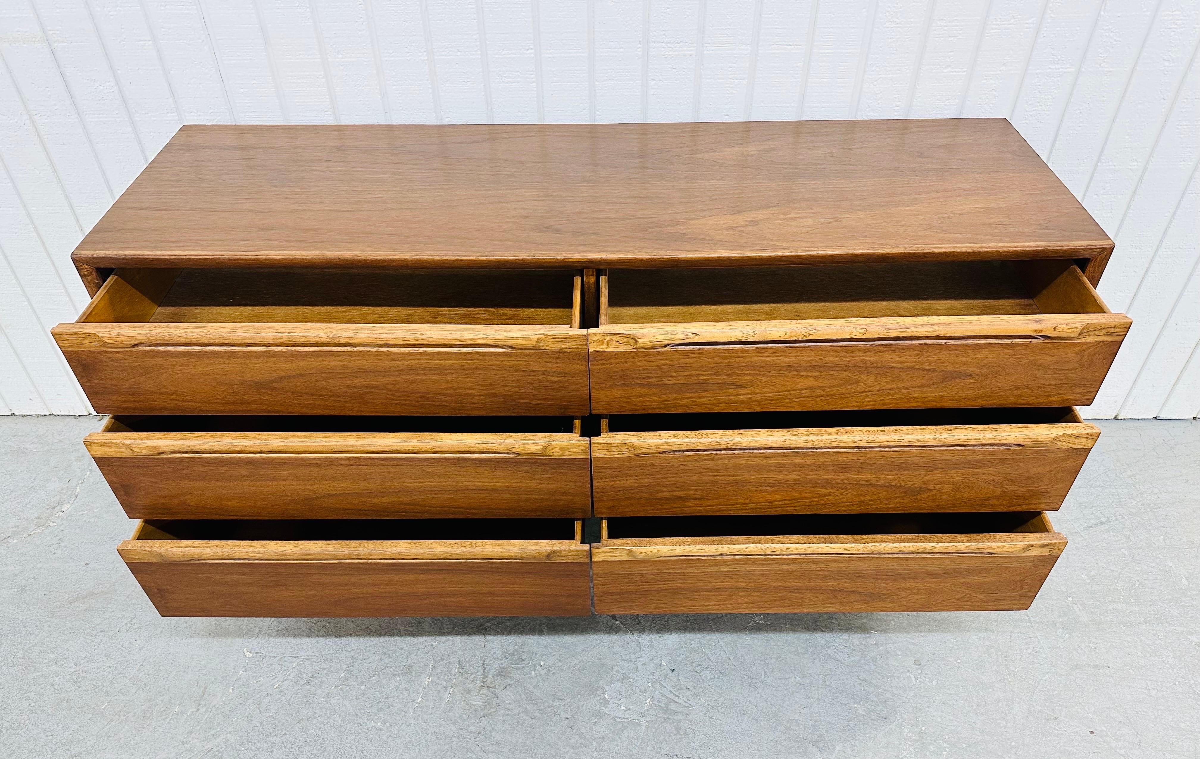 Mid-Century Modern Walnut Double Dresser 1