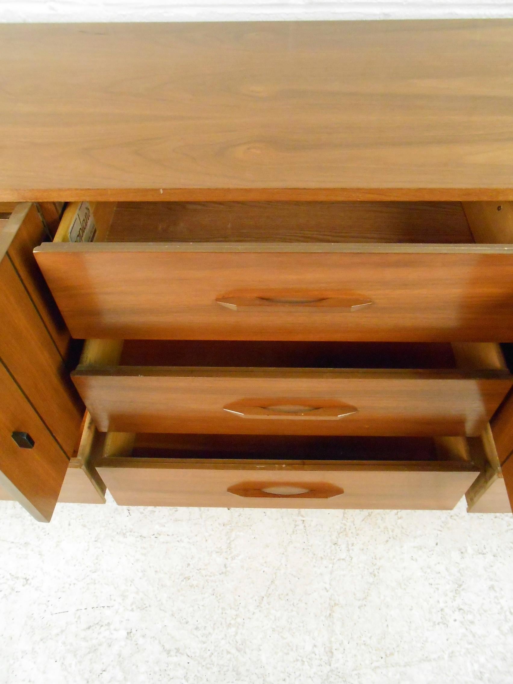 Mid-Century Modern Walnut Dresser by Coplan's 1