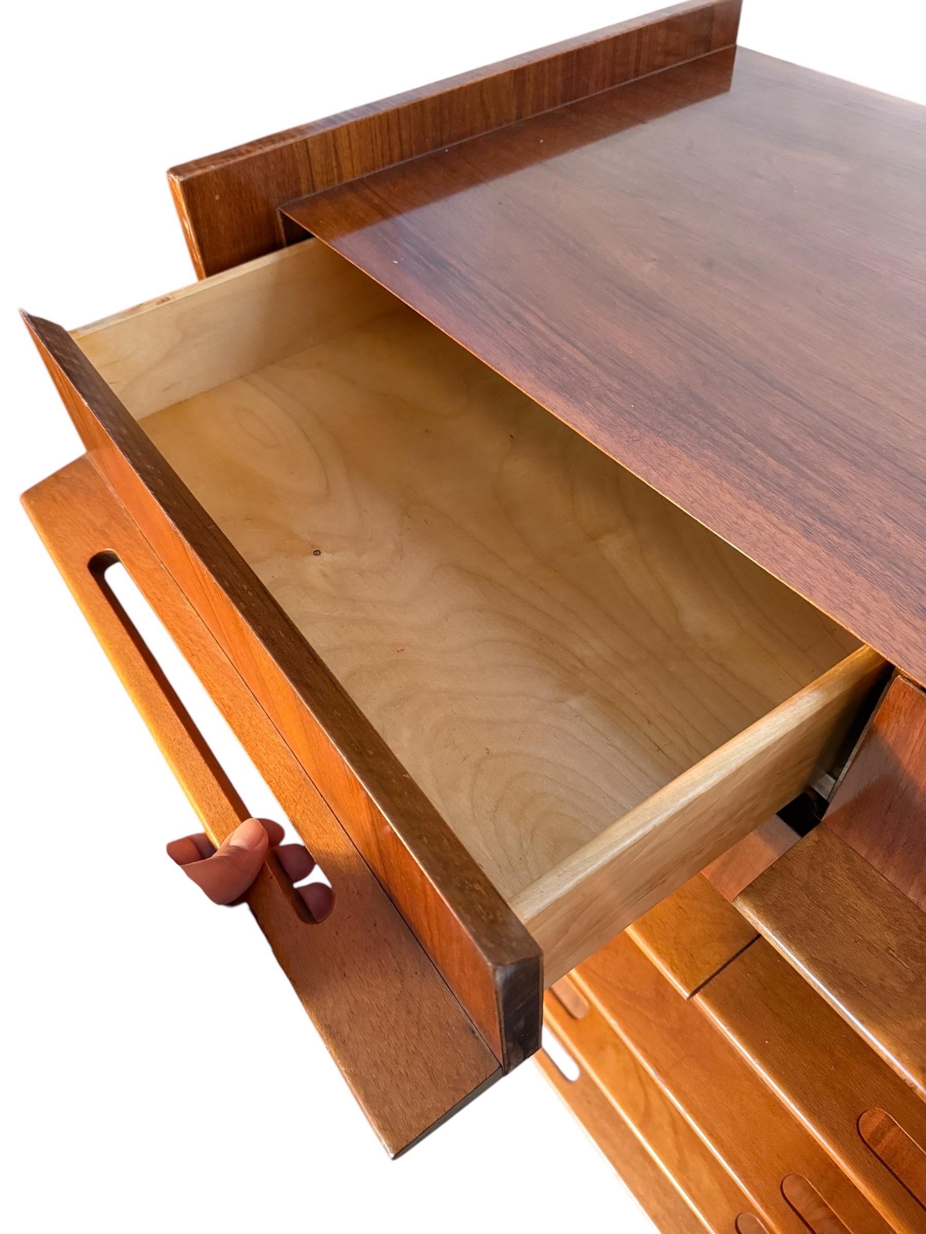 20th Century Mid Century Modern Walnut Dresser by Edmond J. Spence For Sale