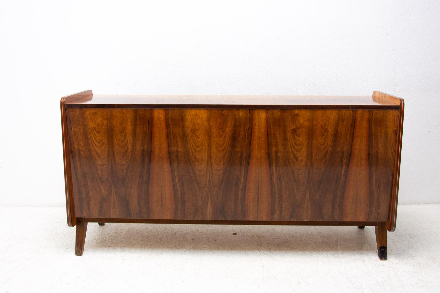 Mid-Century Modern Walnut Dresser by František Jirák, 1960's, Czechoslovakia For Sale 8