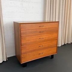 Mid Century Modern Walnut Dresser By George Nelson For Herman Miller
