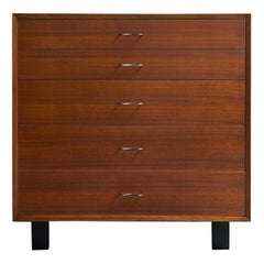 Mid-Century Modern Walnut Dresser by George Nelson for Herman Miller