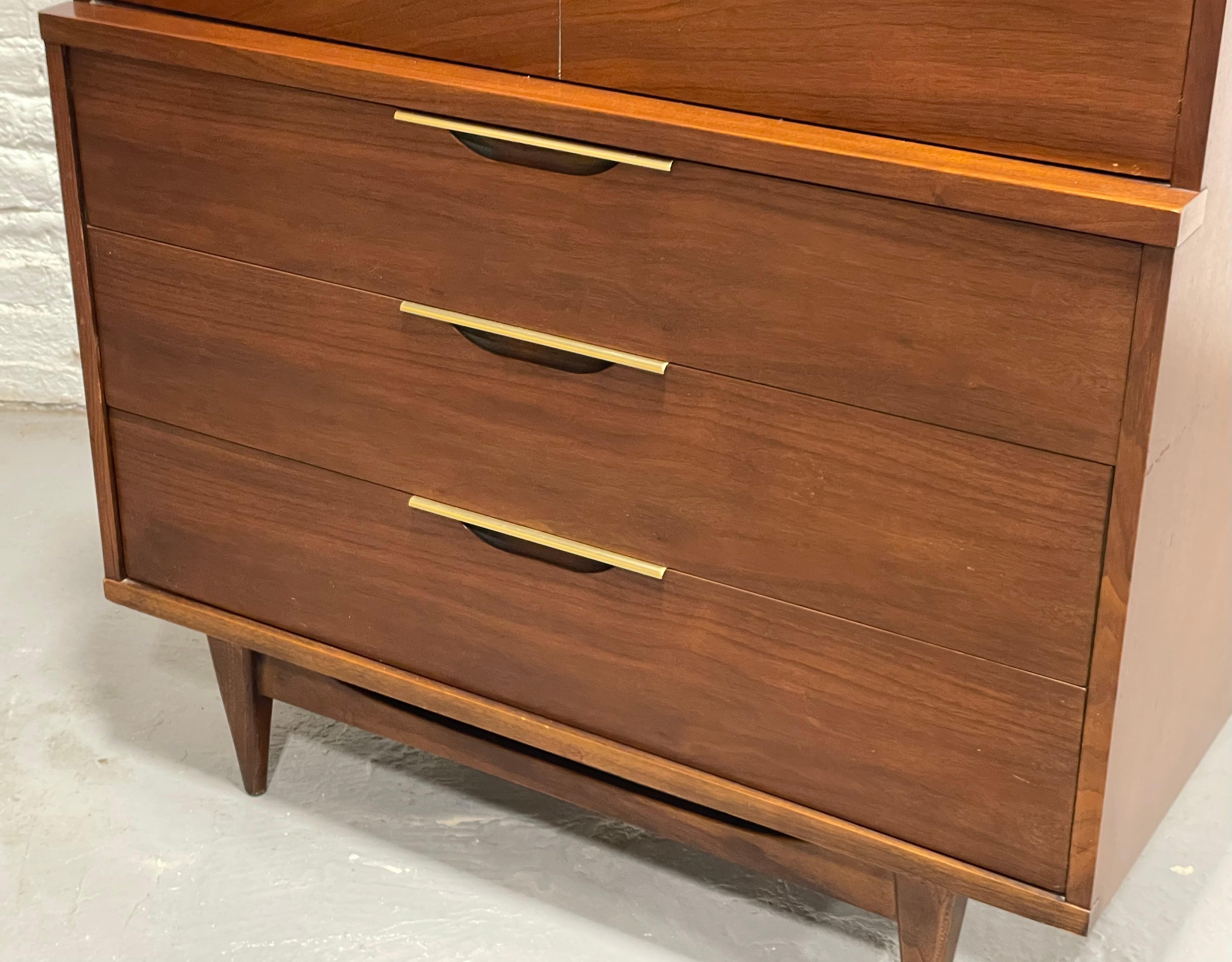 Mid Century MODERN Walnut DRESSER by Kent Coffey’s Tableau Line, c. 1960’s 7