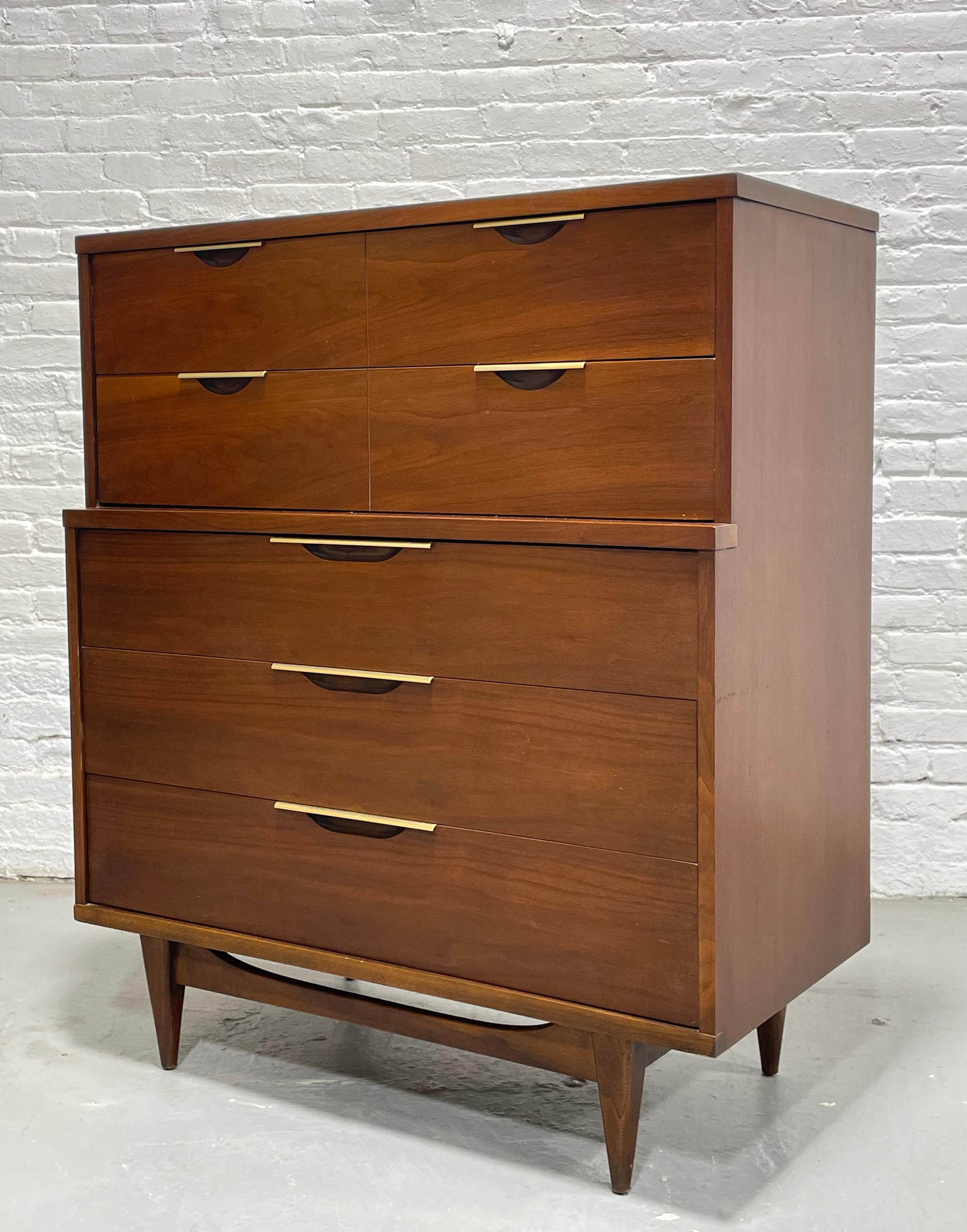 Mid-20th Century Mid Century MODERN Walnut DRESSER by Kent Coffey’s Tableau Line, c. 1960’s