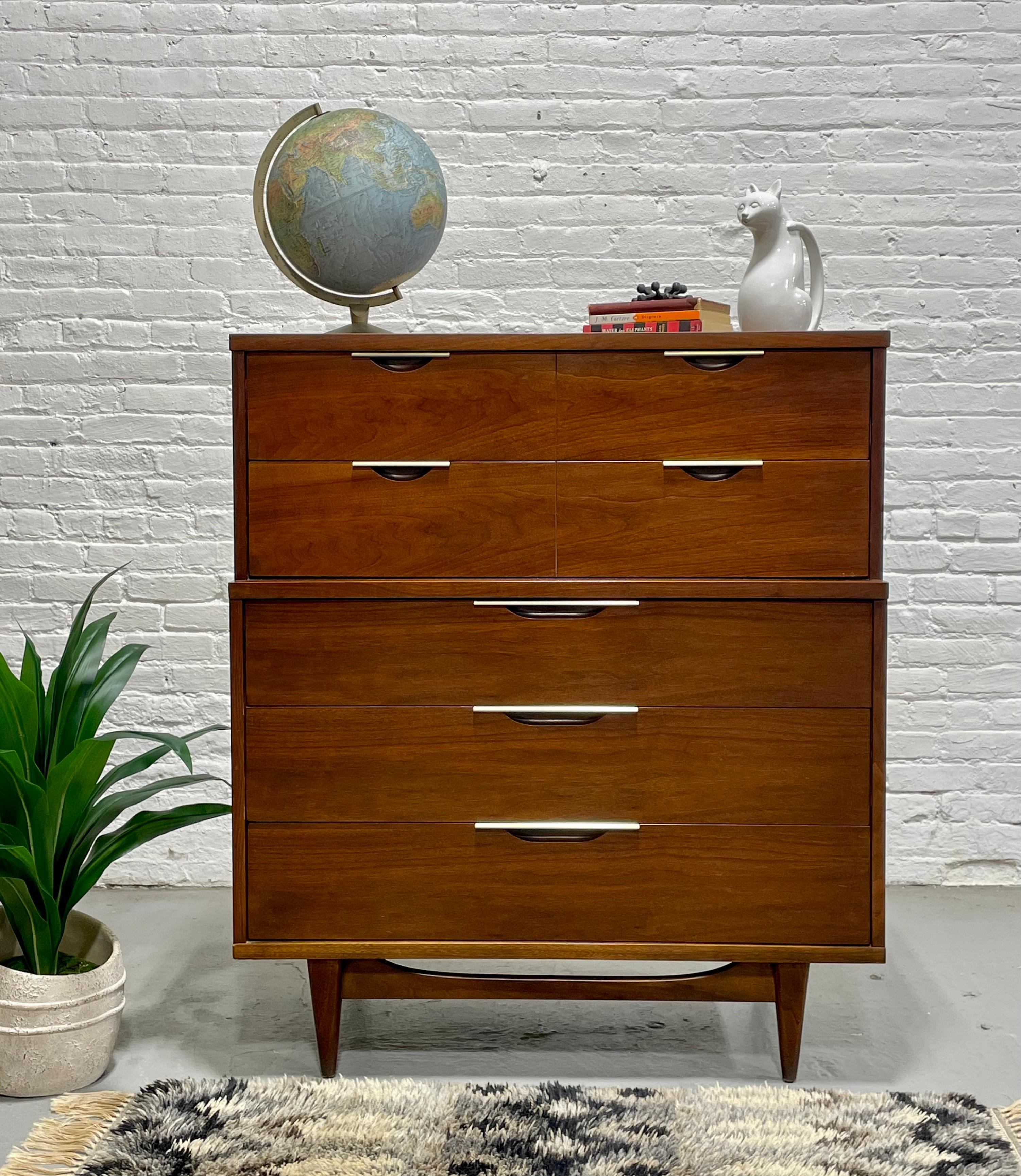Mid Century MODERN Walnut DRESSER by Kent Coffey’s Tableau Line, c. 1960’s 1