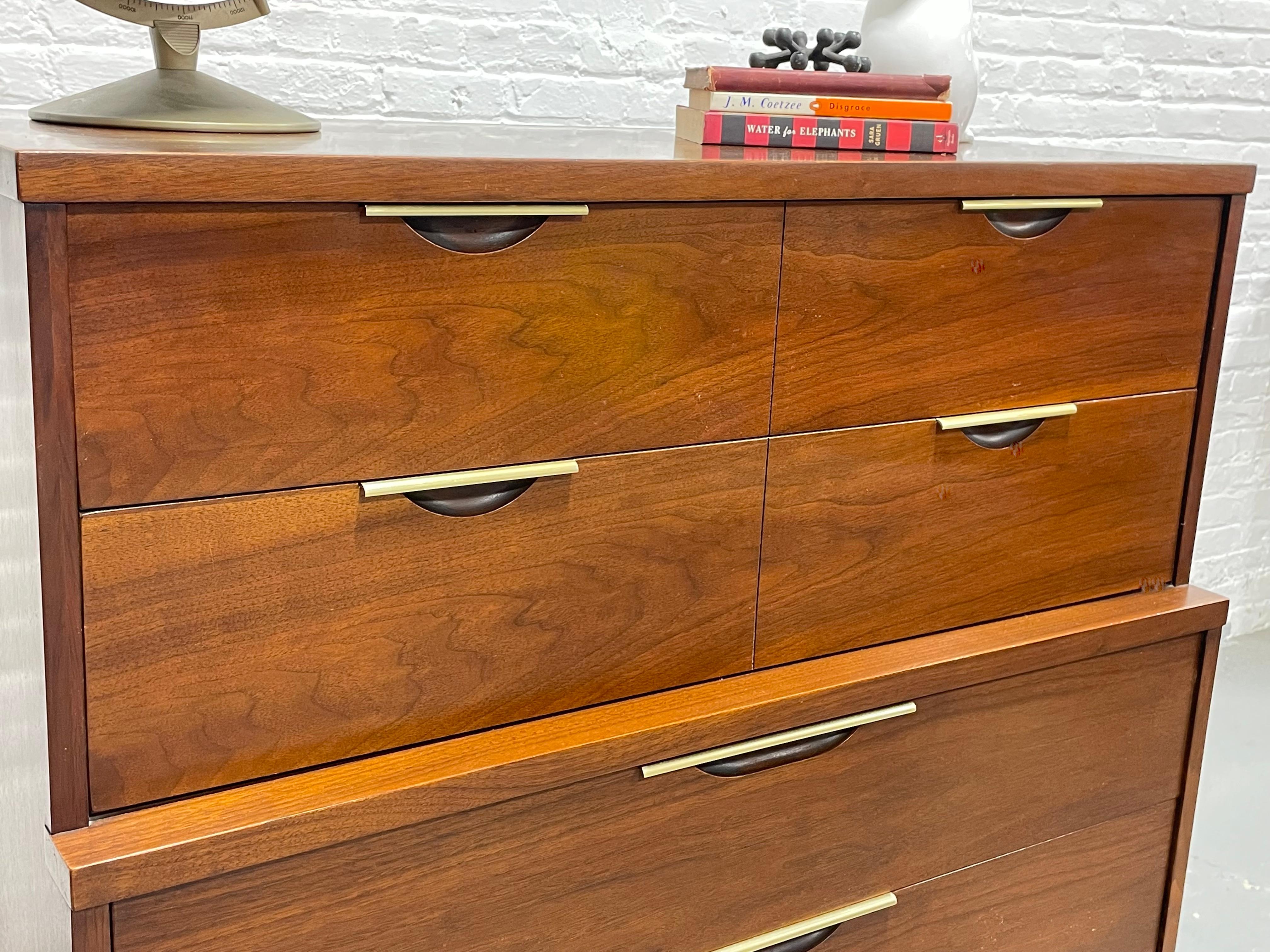 Mid Century MODERN Walnut DRESSER by Kent Coffey’s Tableau Line, c. 1960’s 2