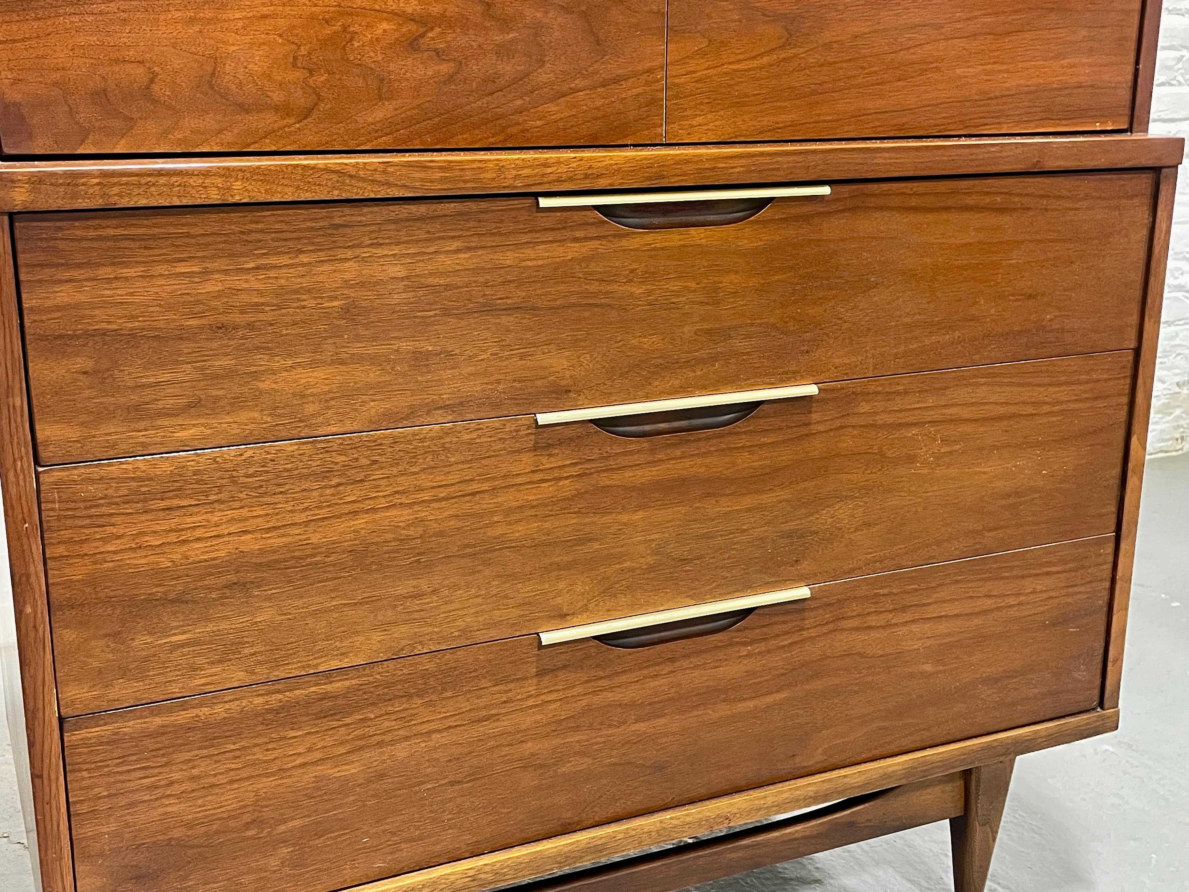 Mid Century MODERN Walnut DRESSER by Kent Coffey’s Tableau Line, c. 1960’s 3