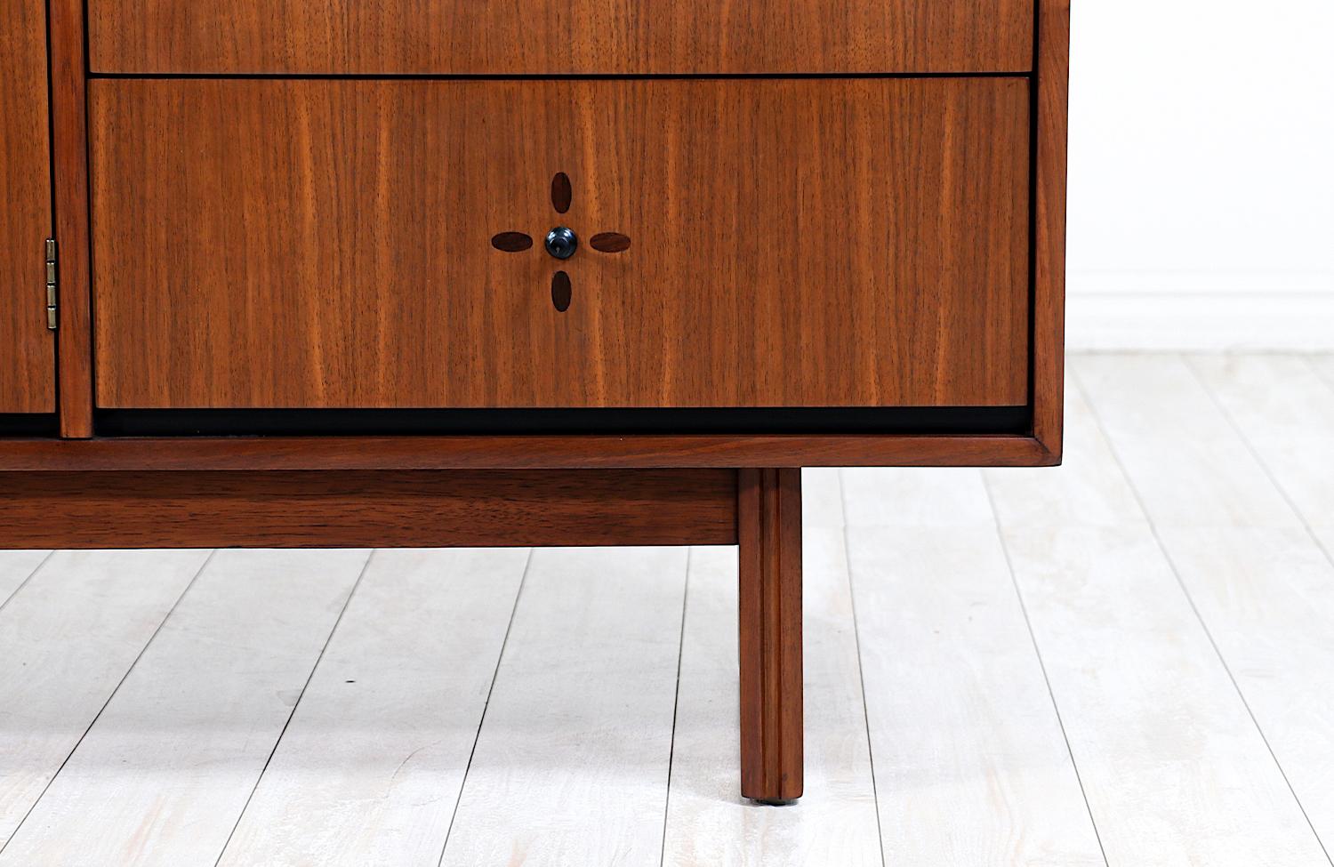 Mid-Century Modern Walnut Dresser by Kroehler Furniture 2