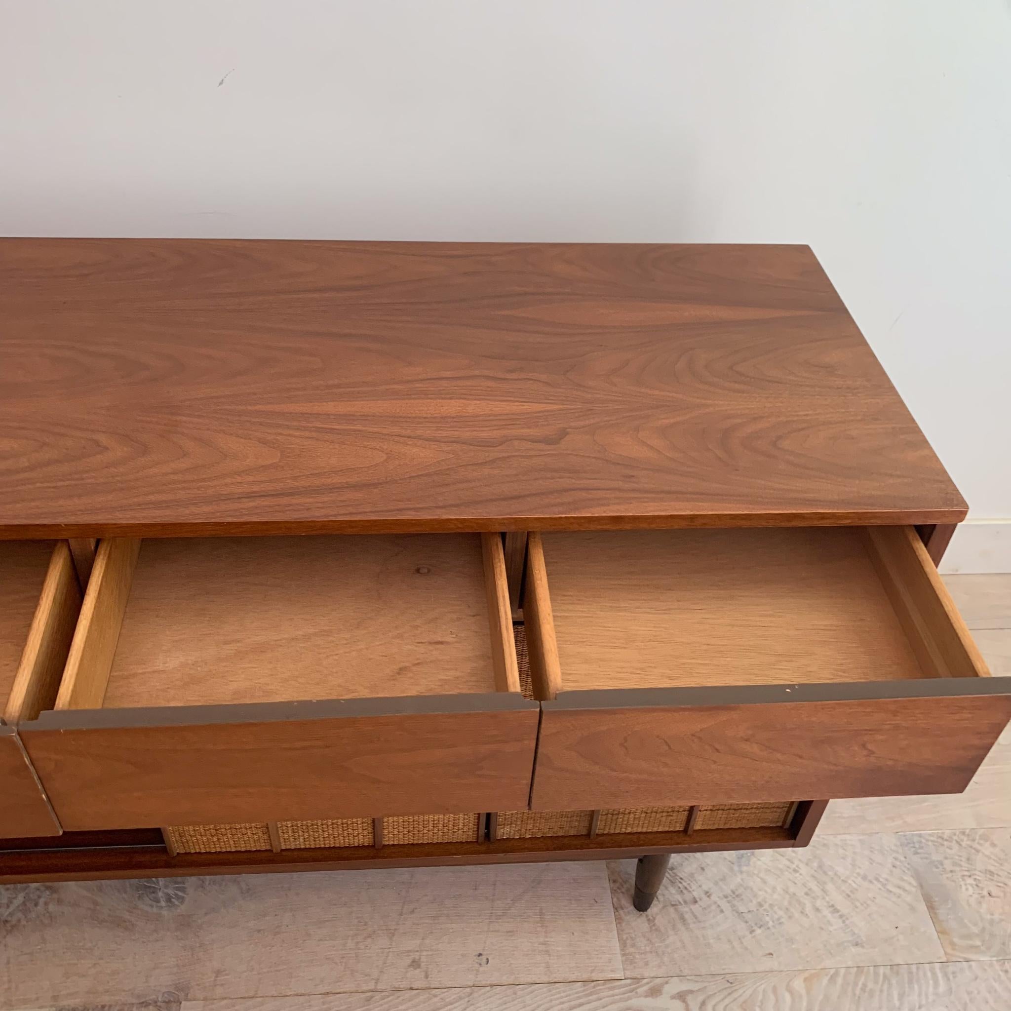 Mid-Century Modern Walnut Dresser by Mainline for Hooker Furniture 10