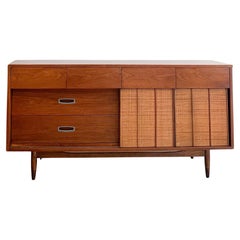 Mid-Century Modern Walnut Dresser by Mainline for Hooker Furniture