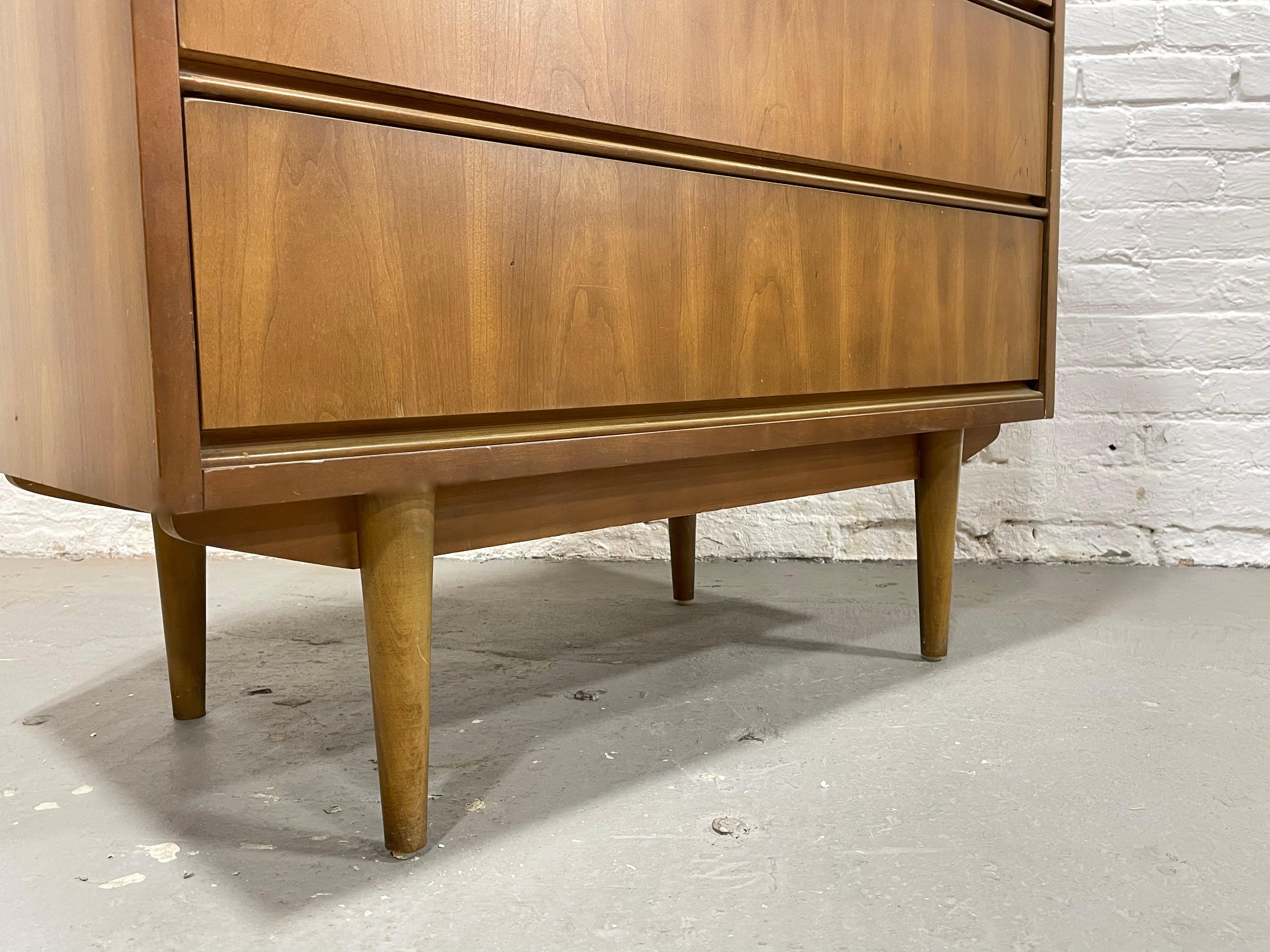 Mid Century MODERN Walnut DRESSER by Stanley Furniture Co., c. 1960's 2