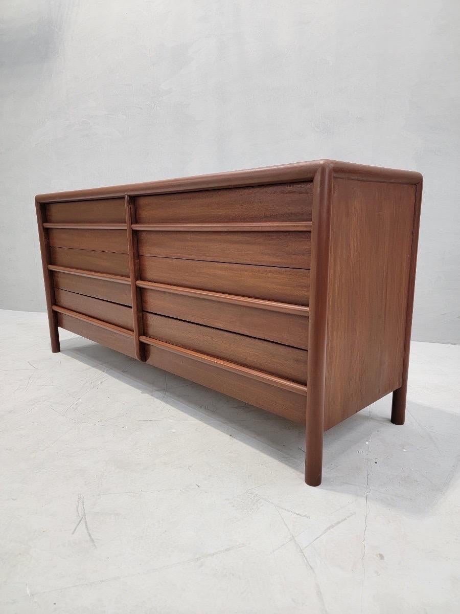 Mid-Century Modern Mid Century Modern Walnut Dresser by T.H. Robsjohn-Gidding for Widdicomb For Sale