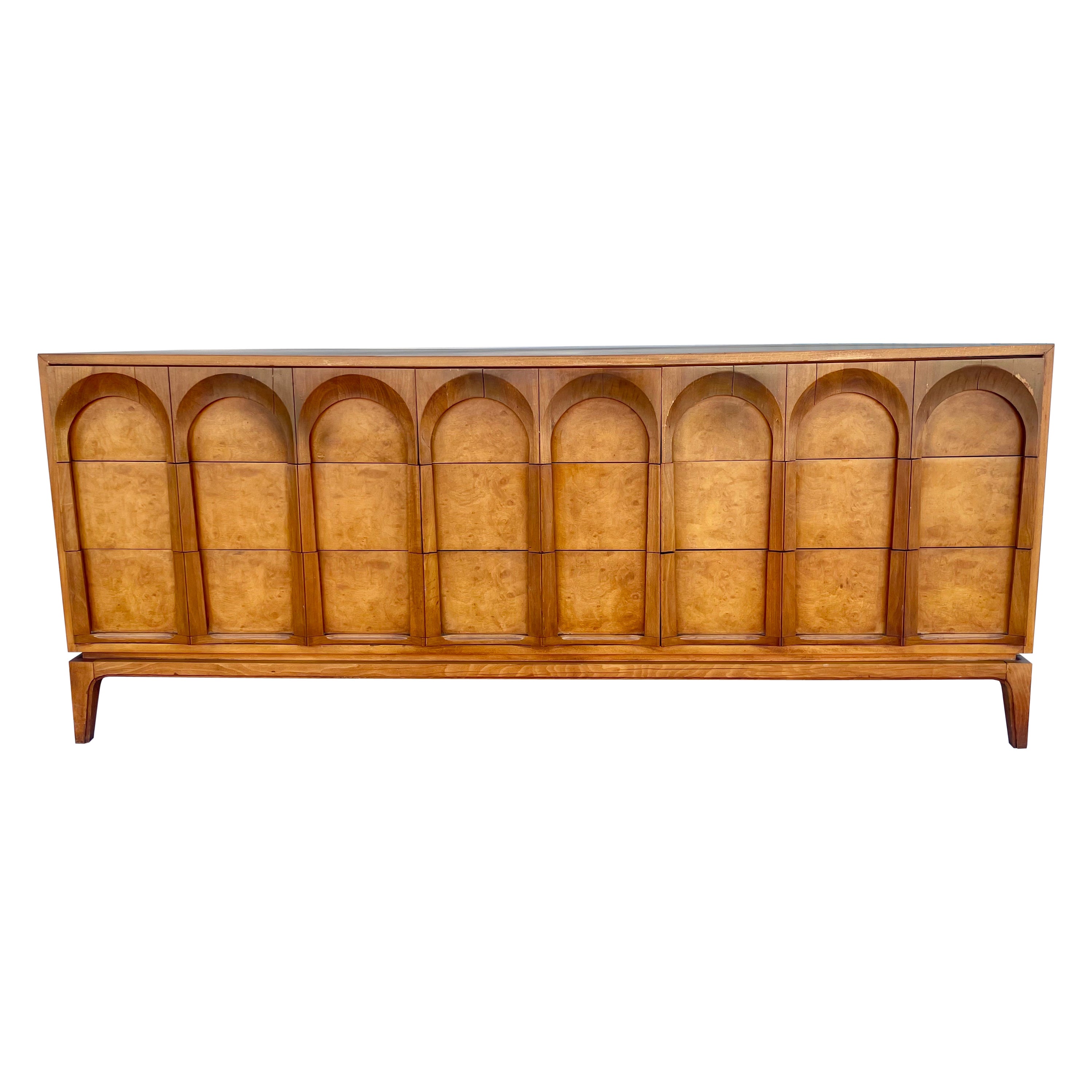 Mid Century Modern Walnut Dresser by Thomasville