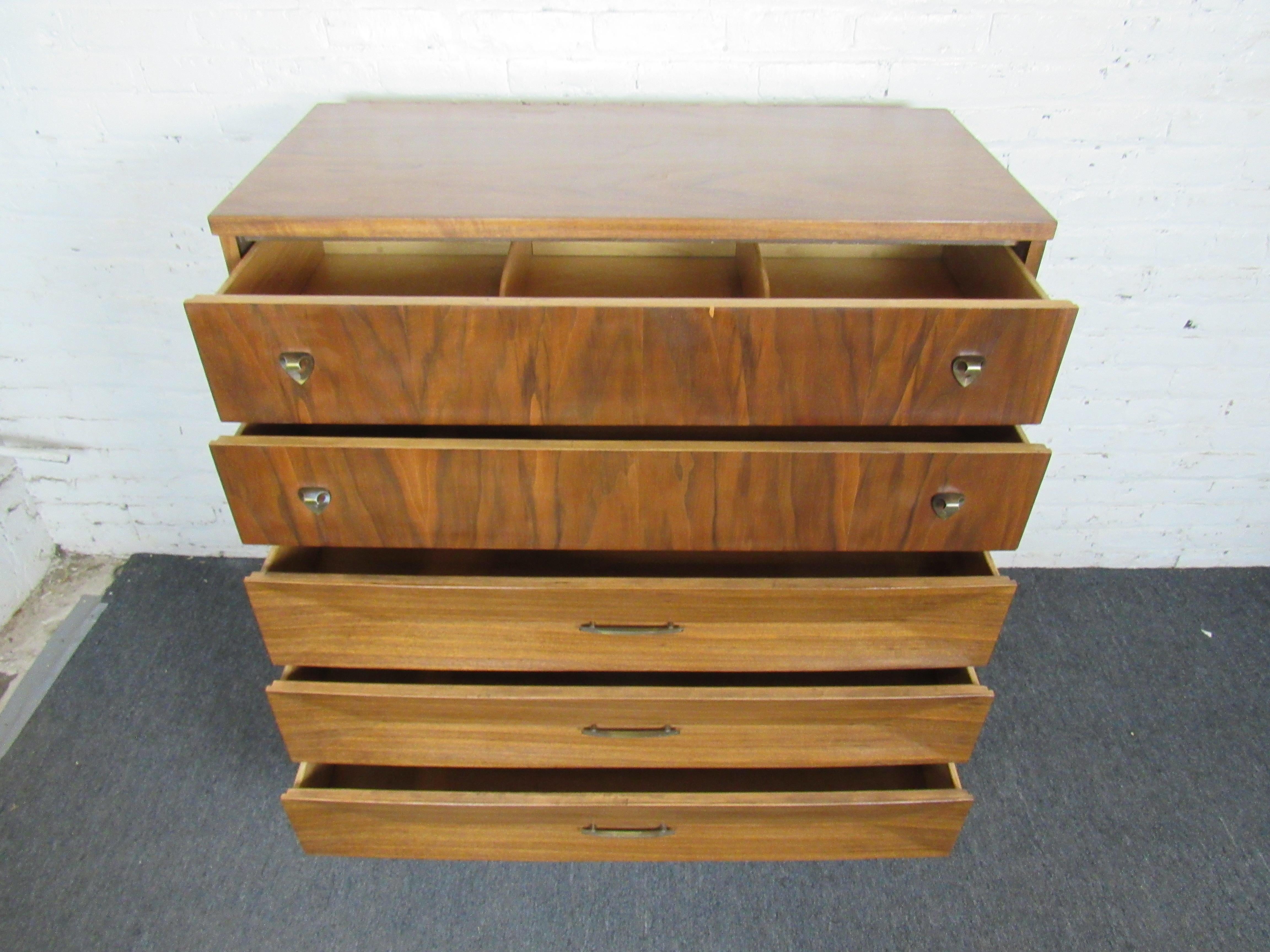 20th Century Mid-Century Modern Walnut Dresser by United Furniture Corporation