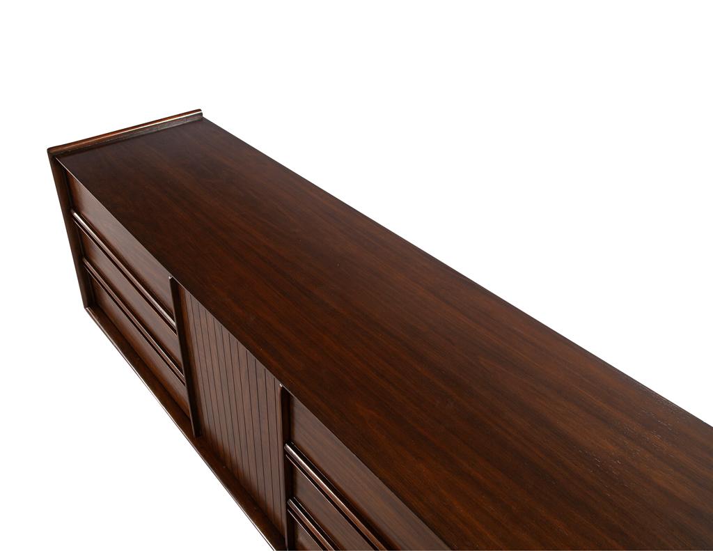 Mid-Century Modern Walnut Dresser Cabinet For Sale 10