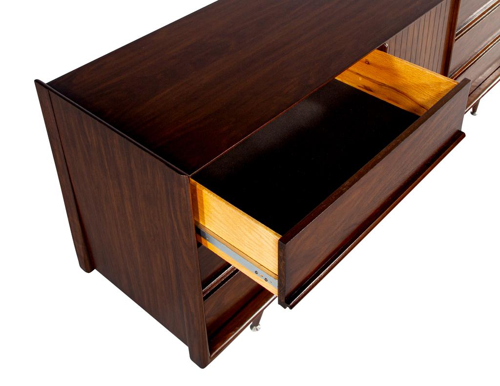 Mid-Century Modern Walnut Dresser Cabinet For Sale 5