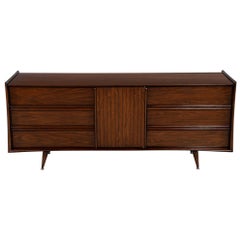Mid-Century Modern Nussbaum Kommode Schrank