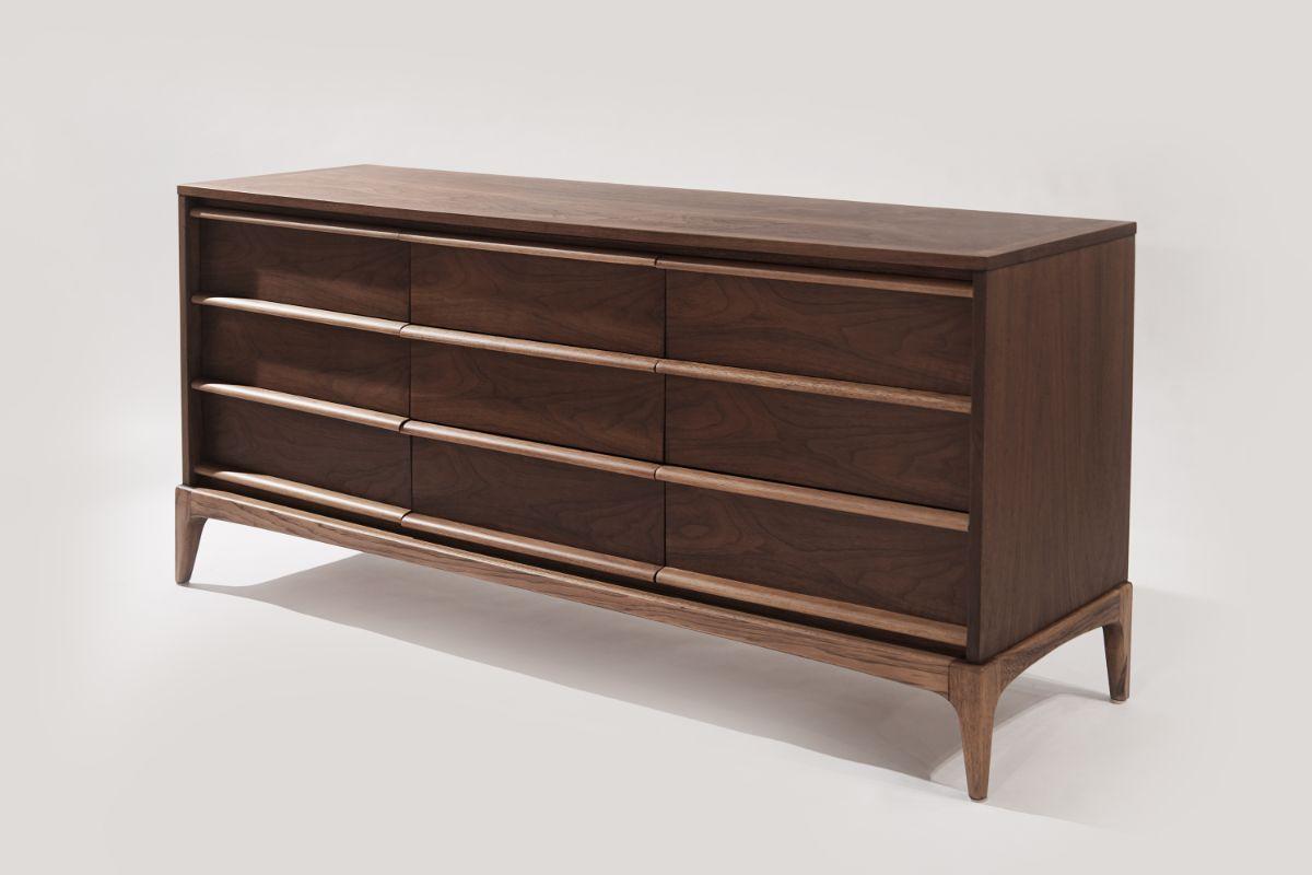 American Mid-Century Modern Walnut Dresser
