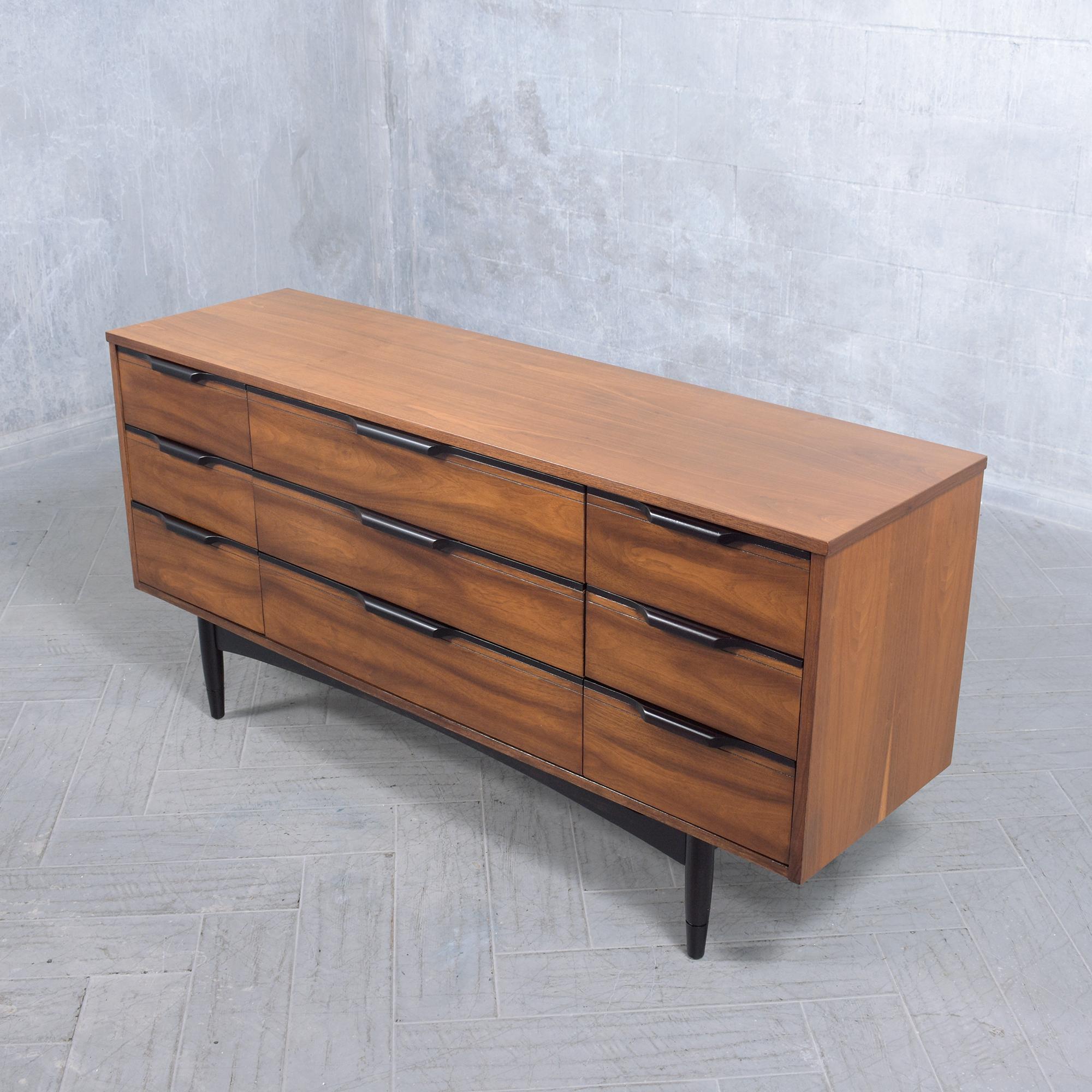 Mid-20th Century Mid-Century Modern Walnut Dresser 