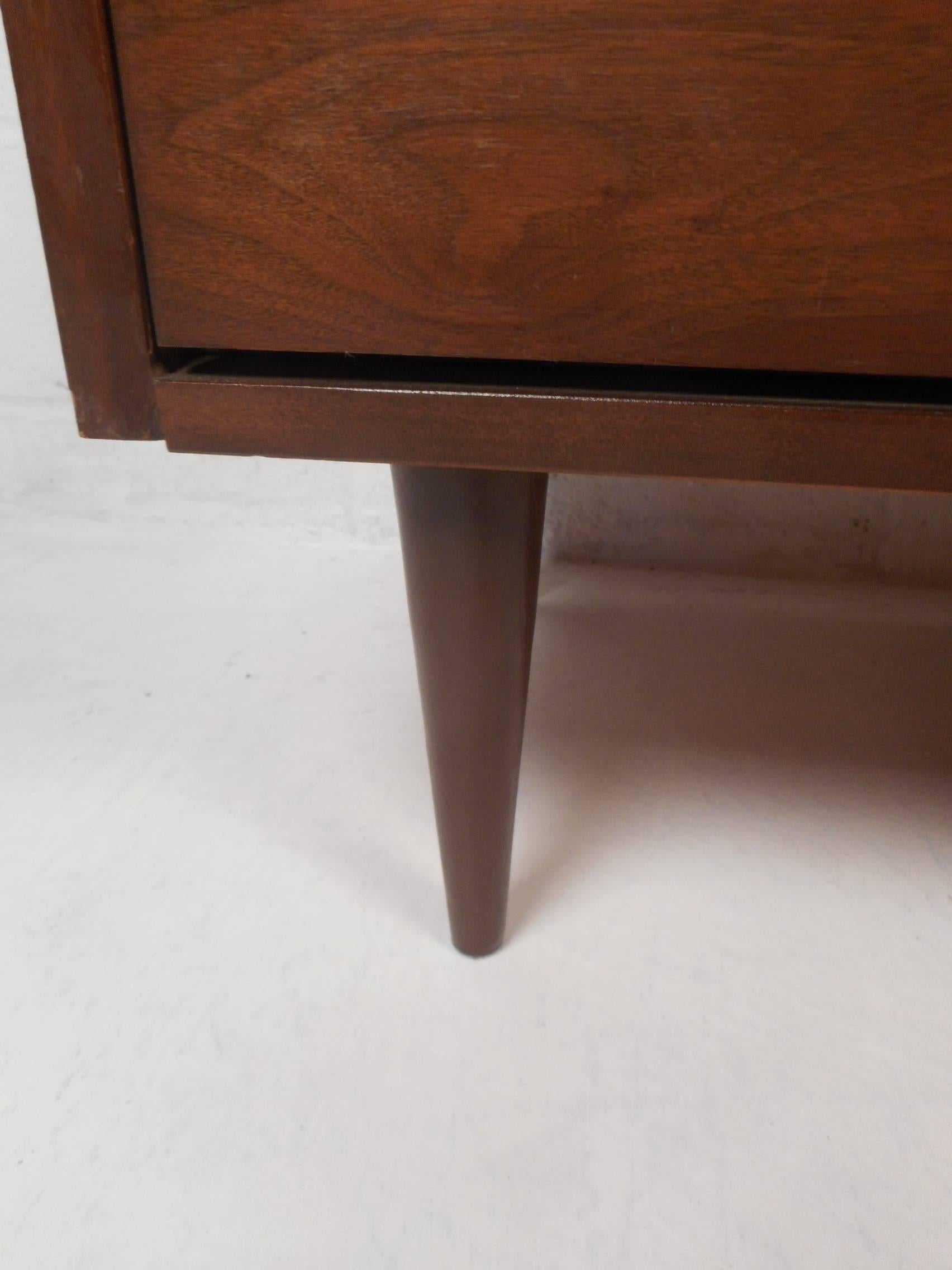 Mid-Century Modern Walnut Dresser 1