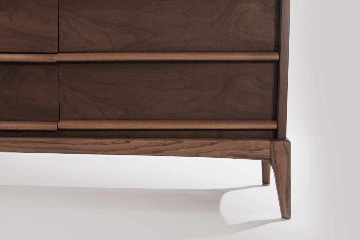 Mid-Century Modern Walnut Dresser 1