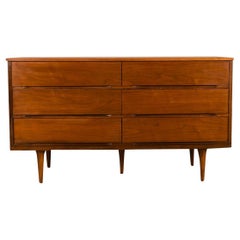 Retro Mid-Century Modern Walnut Dresser