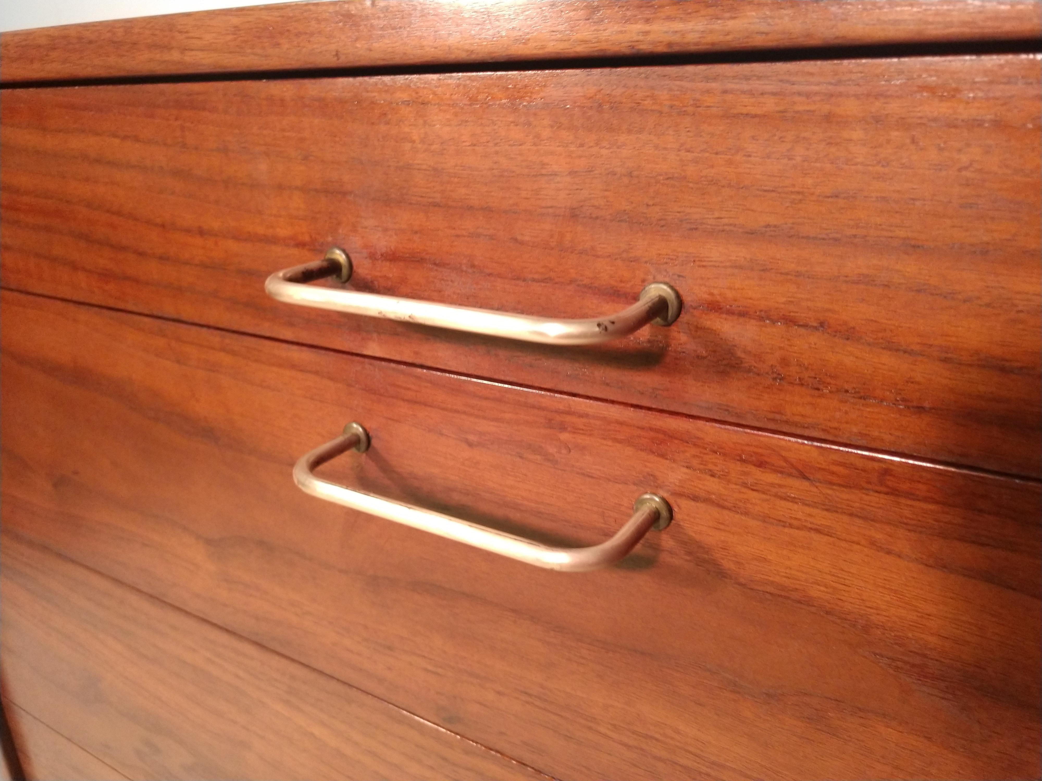 American Mid-Century Modern Walnut Dresser Server by Jens Risom