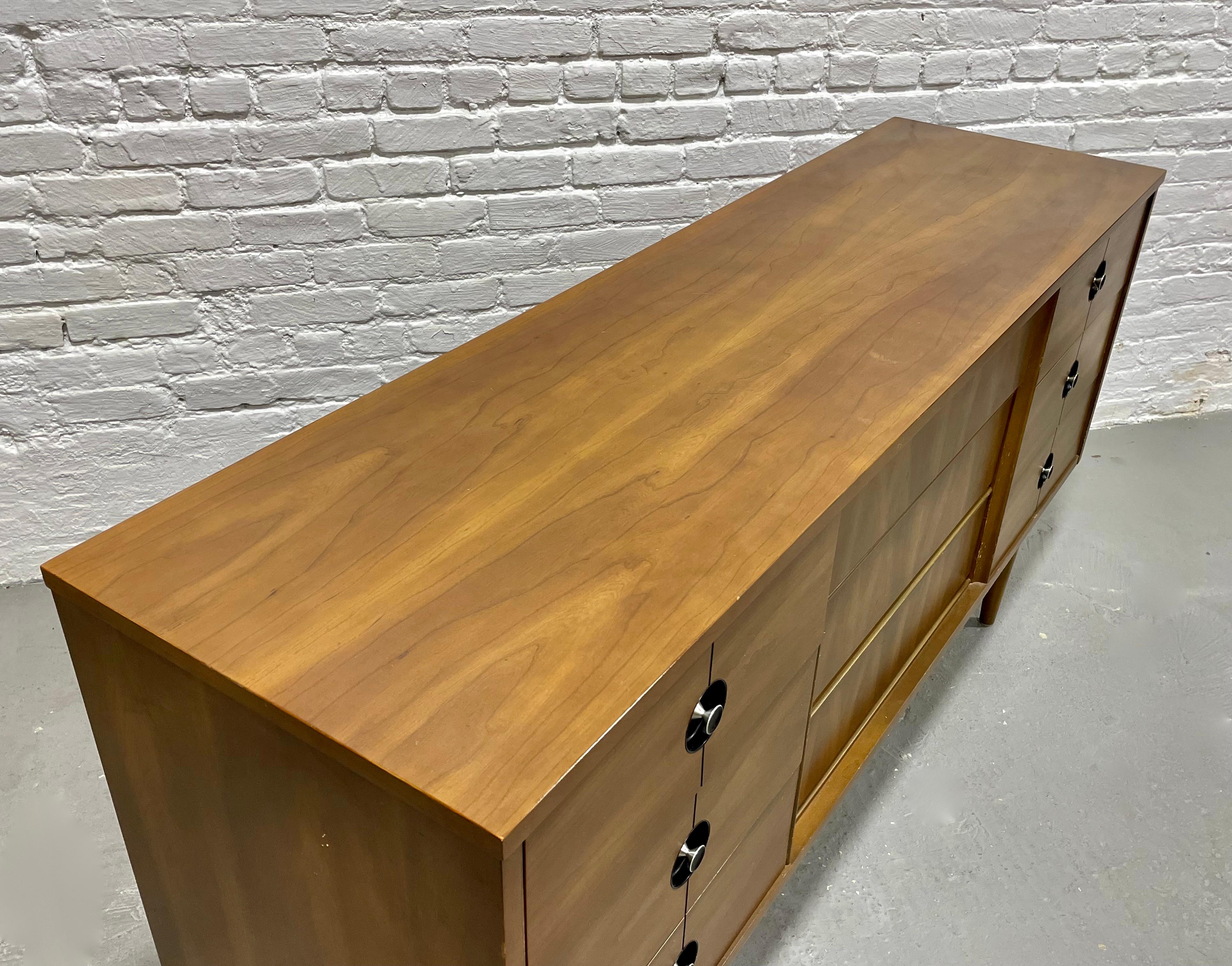 Wood Mid Century MODERN Walnut DRESSERS / Bedroom SET by Stanley Furniture Co.