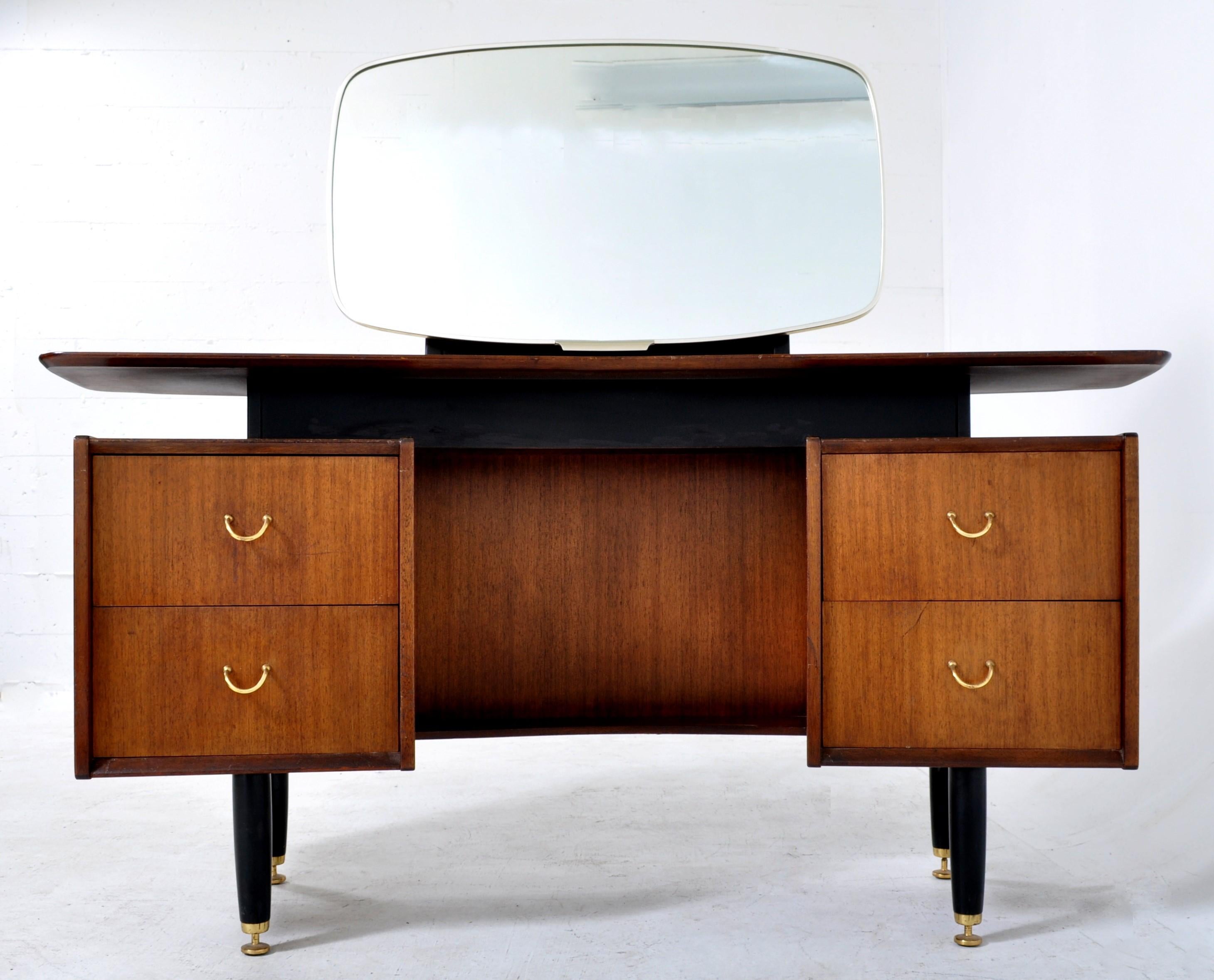 Mid-Century Modern, MCM Walnut Mirrored 