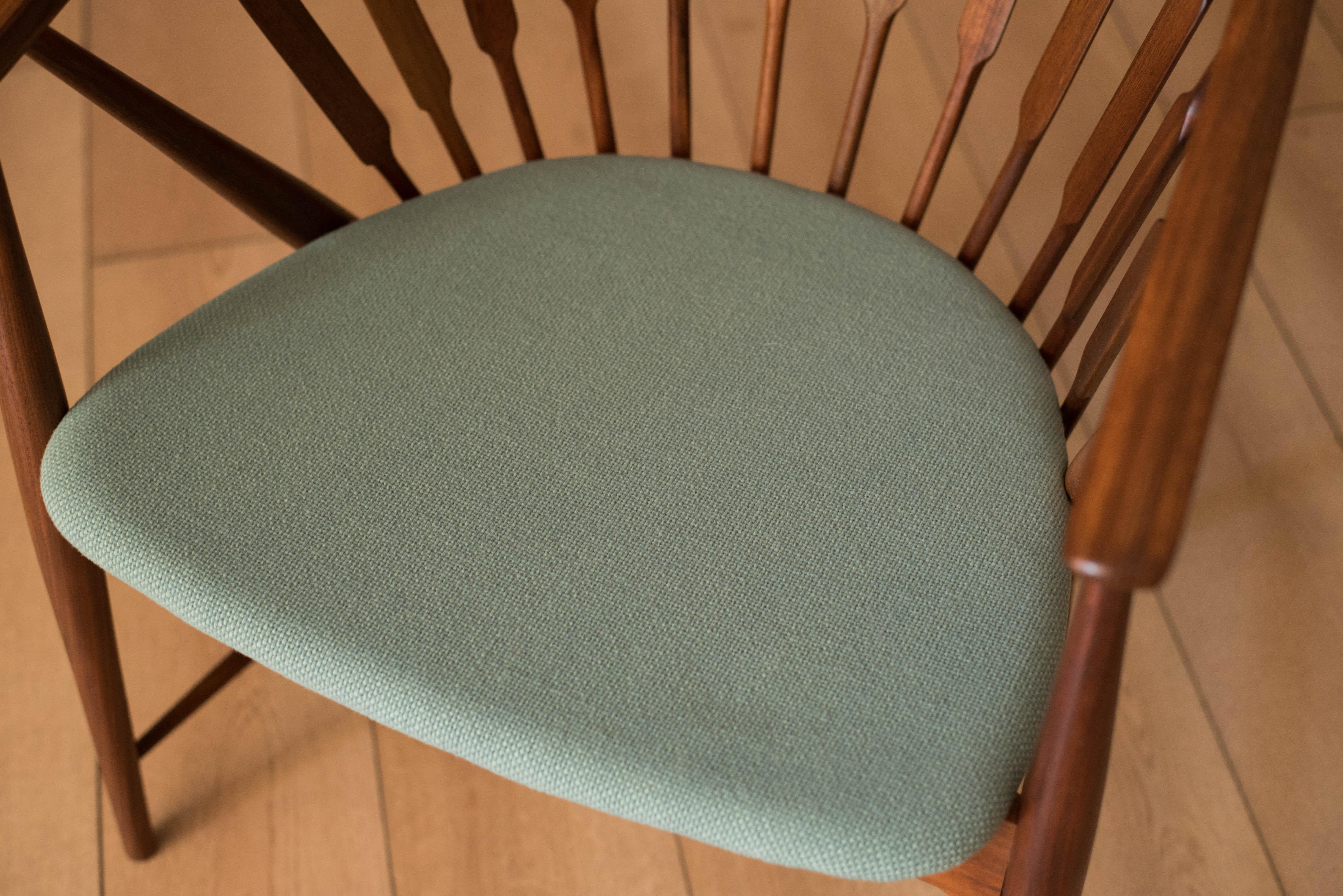 Mid-20th Century Mid-Century Modern Walnut Drexel Declaration Captain's Chair