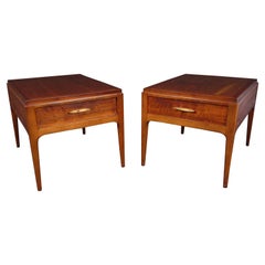 Mid-Century Modern Walnut End Tables by Lane