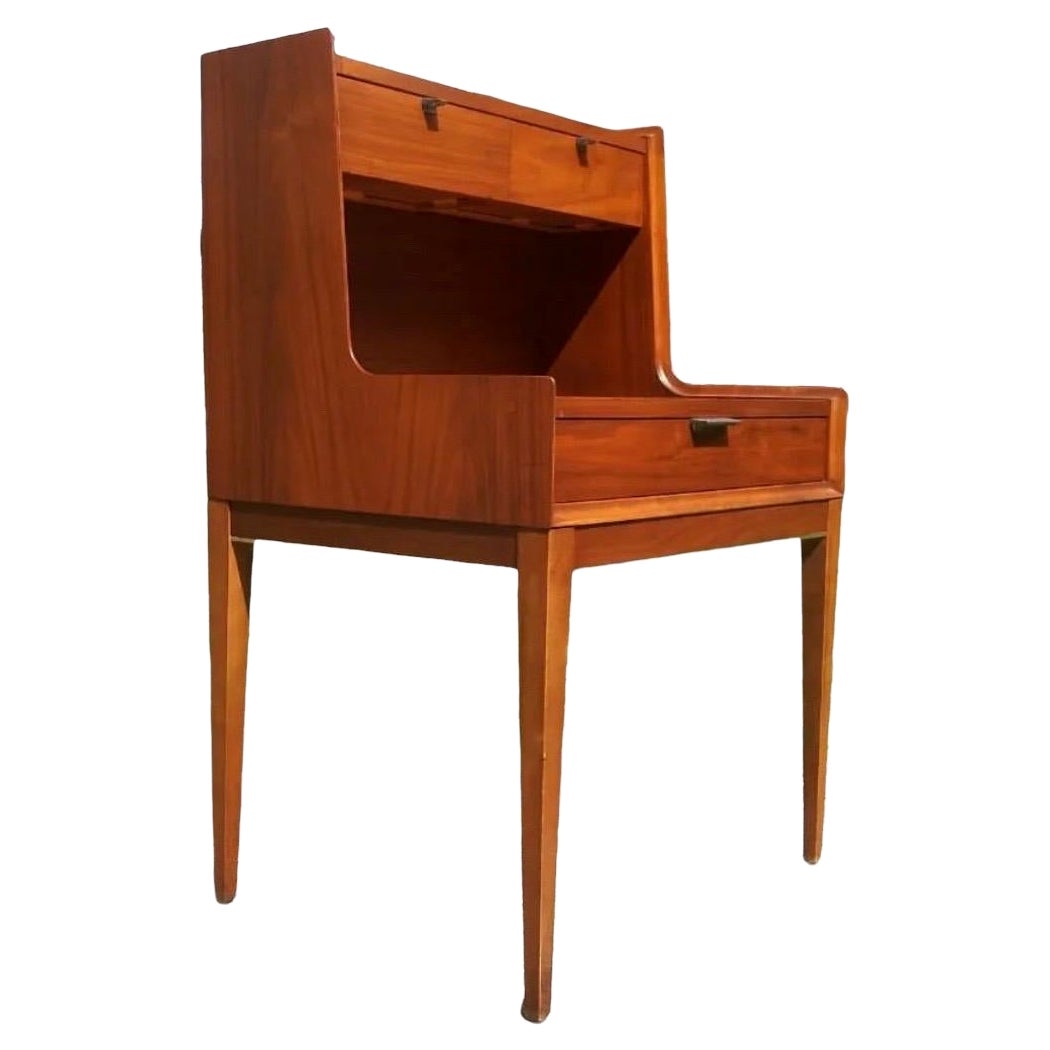 Mid-Century Modern Walnut Entryway Table or Side Table by Arthur Umanoff