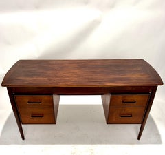 Mid-Century Modern Walnut Executive Desk by Ramseur Furniture Co.