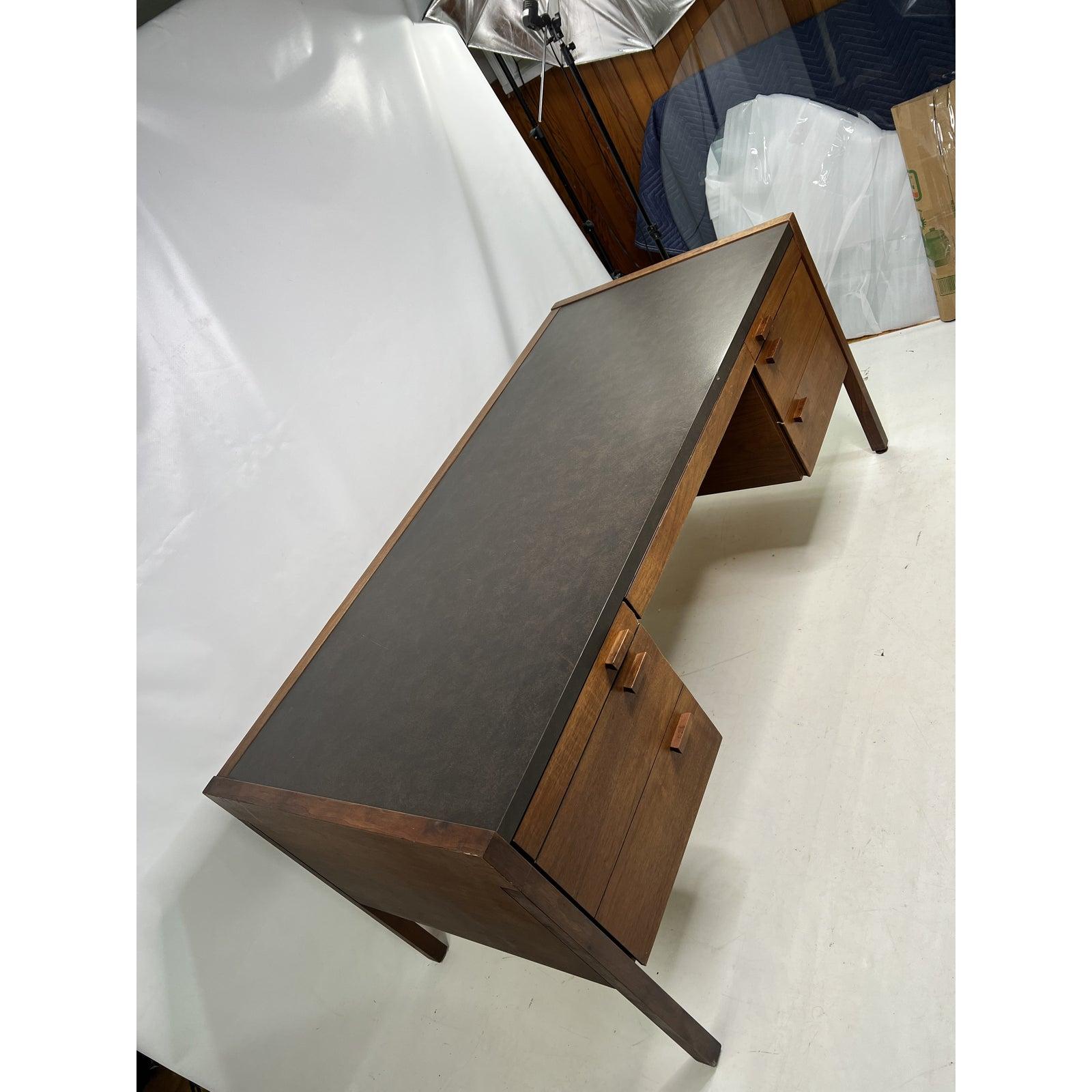 mid century walnut desk