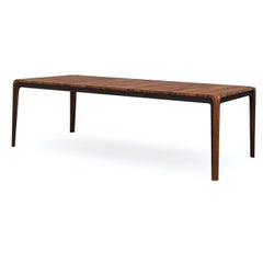 Mid-Century Modern Walnut Extending Dining Table