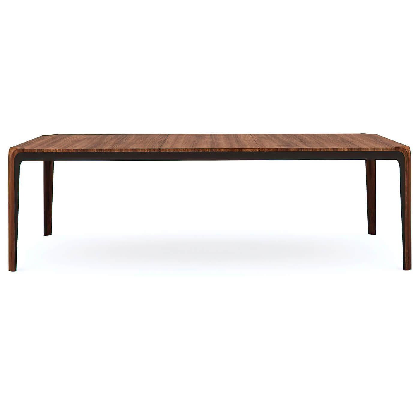 Mid-Century Modern Walnut Extending Dining Table For Sale 1