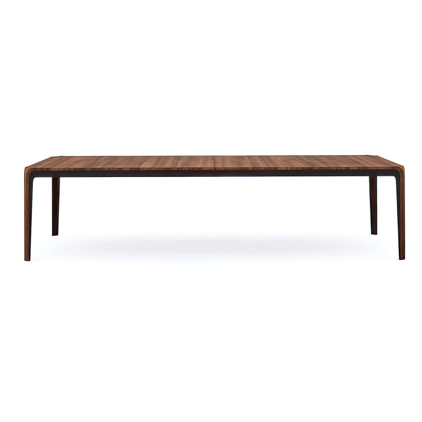 Mid-Century Modern Walnut Extending Dining Table For Sale 2