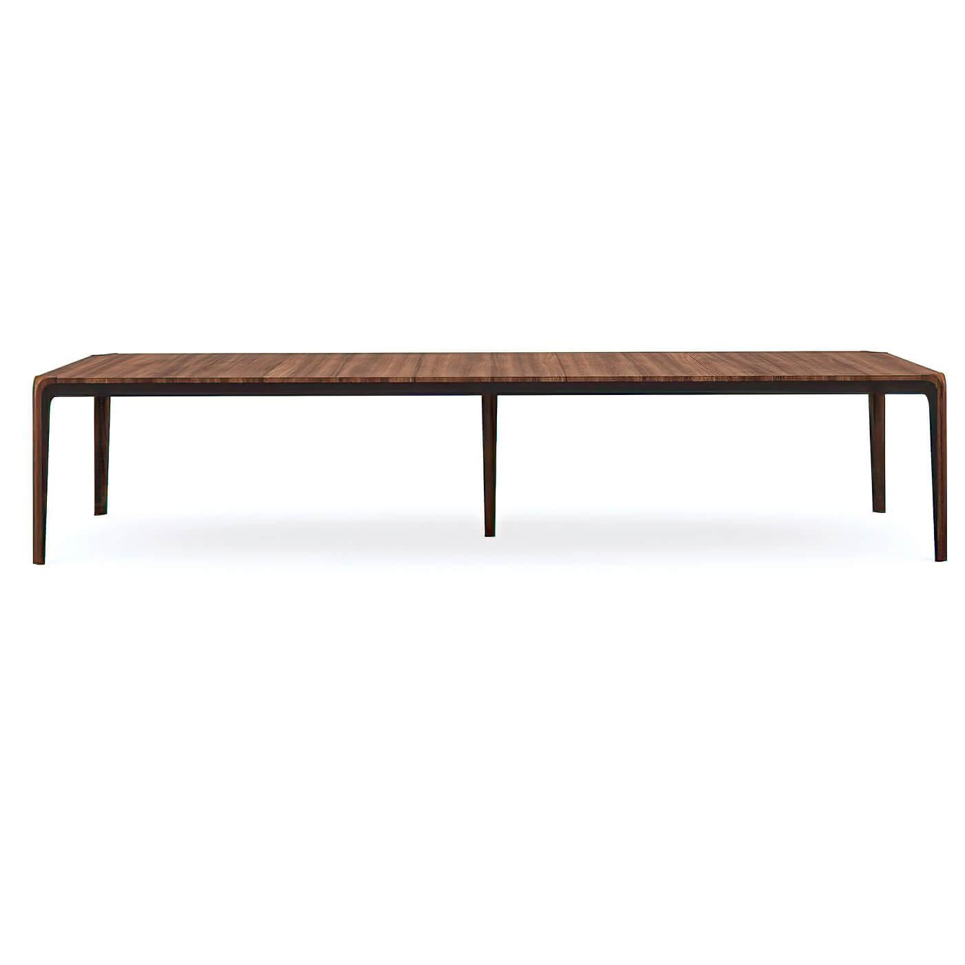 Mid-Century Modern Walnut Extending Dining Table For Sale 3