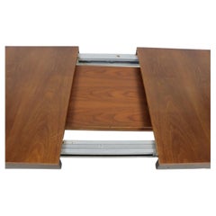 Mid century modern walnut extension dining table by George Nelson Herman Miller