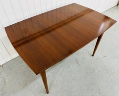 Mid-Century Modern Walnut Extension Dining Table