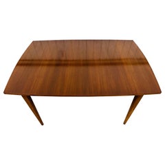 Mid-Century Modern Walnut Extension Dining Table
