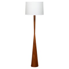 Mid-Century Modern Walnut Floor Lamp