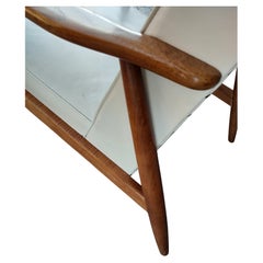 Mid-Century Modern Walnut Frame Lounge Chair by Viko Baumritter