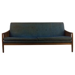 Mid-Century Modern Walnut Frame Sofa by Drexel