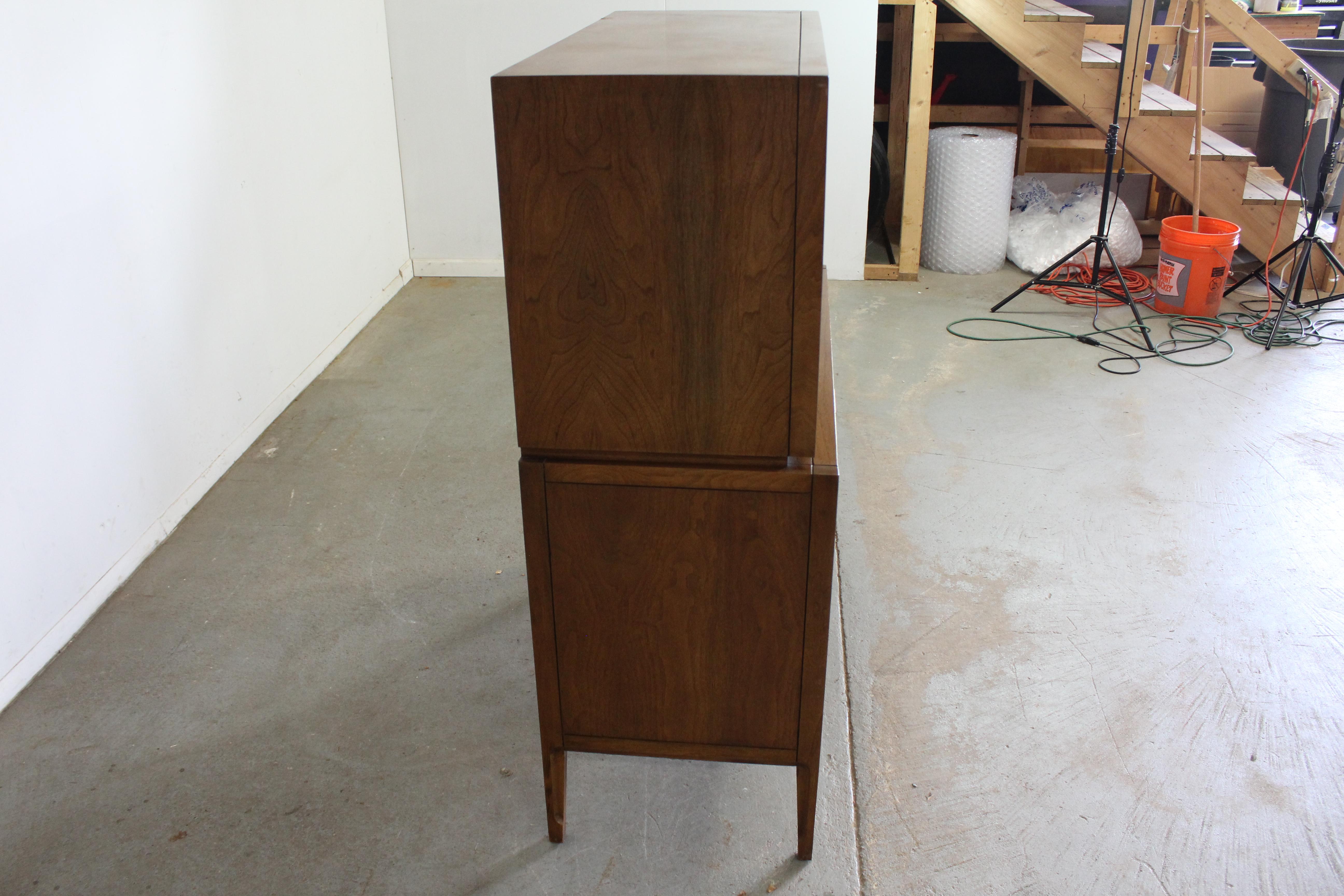 American Mid-Century Modern Walnut Gentleman's Tall Chest by United For Sale