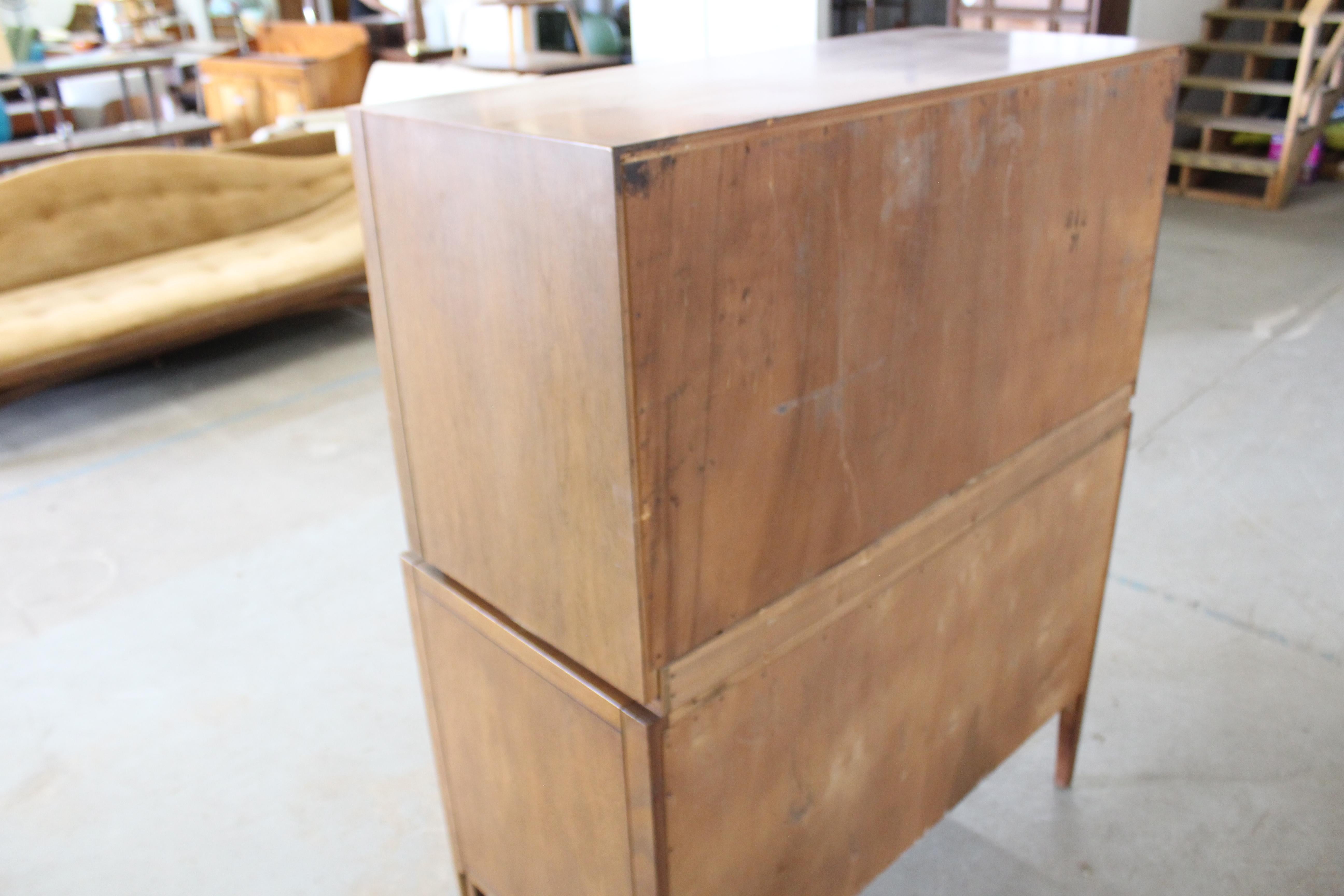 Mid-Century Modern Walnut Gentleman's Tall Chest by United For Sale 3