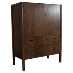 Mid-Century Modern Jack Cartwright Walnut Gentleman's Tall Chest by Founders
