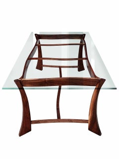 Mid-Century Modern Walnut Hand Crafted Table